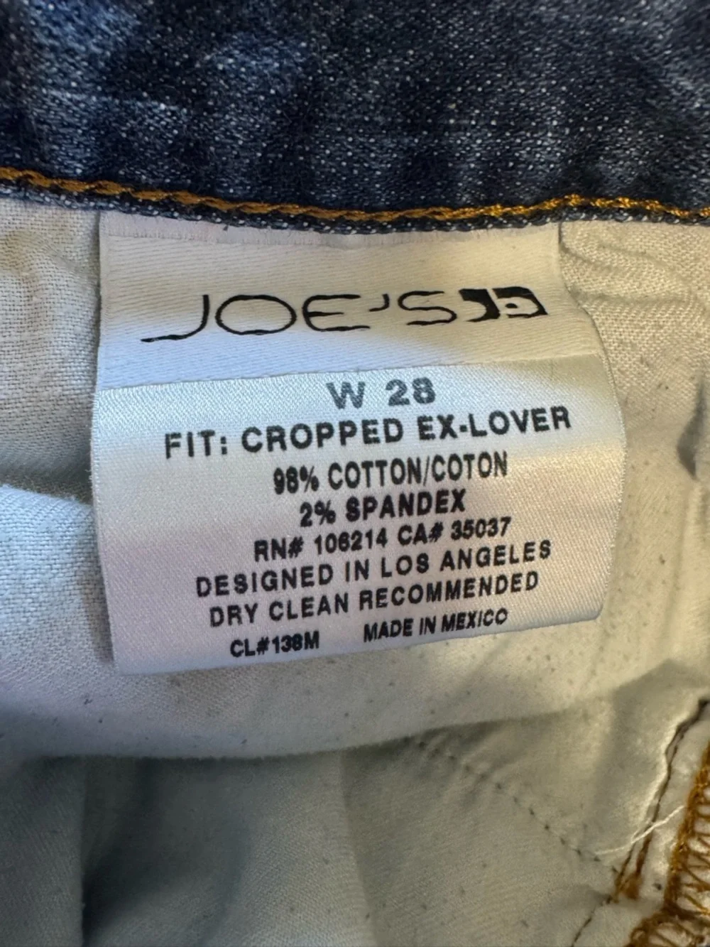Joe’s Jeans Ex-Lover Women’s Distressed Boyfriend Jeans - Blue size 28 Cropped - Picture 6 of 11